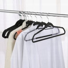 Set od 20 baršunastih vješalica za odjeću 45cm