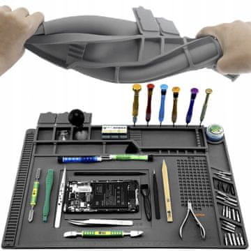 BIGSTREN Servisni antistatik silikonski podložak za lemljenje 30x40cm i organizator