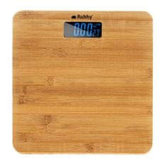 Ruhhy Osobni elektronički osvijetljeni LCD ravnoteža bambus do 180 kg