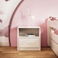 Furnitura NOĆNI ORMARIĆ DREAMY - BIJELA
