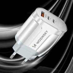 MG Network Charger punjač USB / 2x USB-C 60W QC, bijela