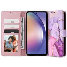 Tech-protect Wallet preklopna maska za Samsung Galaxy A15 4G / 5G, marble