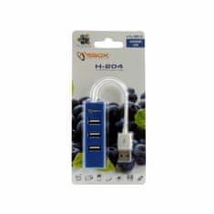 S-box USB hub 4xA H-204BL plavi
