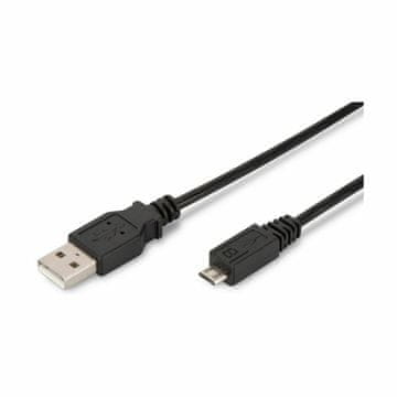 S-box USB kabel A-B micro 1m crni