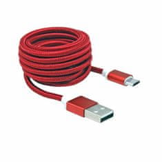 S-box USB kabel A-B micro 1,5 m crveni