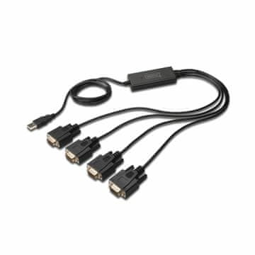 Digitus USB-4xSerijski DB09 pretvarač FTDI DA-70159
