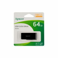 Apacer USB 3.2 Gen1 ključ 64GB AH350 crno/bijeli