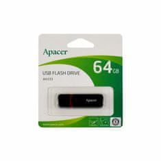 Apacer USB ključ 64GB AH333 crne boje
