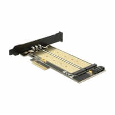 Delock PCIe kontroler kartice x4 1xM.2 NVMe + 1xM.2 NGFF + niski profil