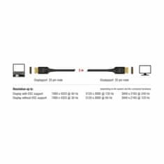 Delock DisplayPort kabel 2 m 8K 60Hz crni 85660