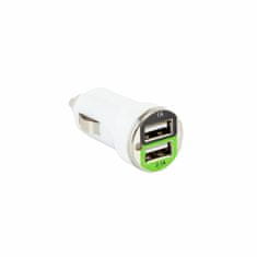 S-box Auto punjač USB 2xTipA bijeli CC-221W