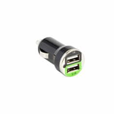 S-box Auto punjač USB 2xTipA crni CC-221B
