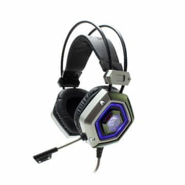 White Shark slušalice + mikrofon srebrno/crne gaming GH-1841 LION