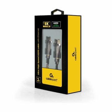 CABLEXPERT HDMI Ultra HD 8K kabel 2m velike brzine crni CCBP-HDMI8K-2M