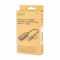 Digitus USB-mrežni adapter USB A-UTP 2.5G USB-C + USB A DN-3028
