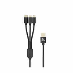 S-box USB kabel 3u1 Lightning/TipC/micro 2.4A 1m