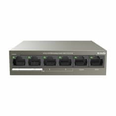 Tenda mrežni prekidač switch 100M s 6 portova, 4x PoE, mini metalno kućište TEF1106P