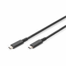 Digitus USB 4.0 C-C kabel 8K 60Hz 240W 1m crni AK-300343-008-S