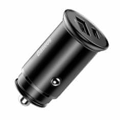 BASEUS Auto punjač 12V 30W QC PD TipA TipC crni CCYS-C01