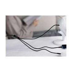 BASEUS kabel za punjenje TypeC 3u1 Lightning TypeC/Micro 20W PD 1,5 m crni
