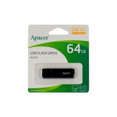 Apacer USB 3.2 Gen1 ključ 64GB AH355 crni
