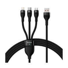 BASEUS USB kabel za punjenje 3u1 Lightning/ TypeC/Micro 100W PD crni 1,2 m CASS030001