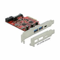 Delock PCIe kartica 2x USB 3.2 Gen2 1xUSB TipC 1xint. 19-pinski USB 3.0 90492