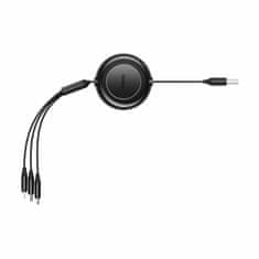 BASEUS USB kabel za punjenje 3u1 Lightning/TypeC/Micro 3.5A 1.1m crni CAMJ010001