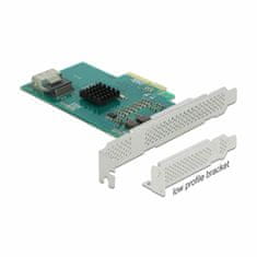 Delock kartica PCIe 4x SATA 6Gbs RAID HyperDuo + niskoprofilna 89051