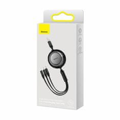 BASEUS USB kabel za punjenje 3u1 Lightning/TypeC/Micro 3.5A 1.1m crni CAMJ010001