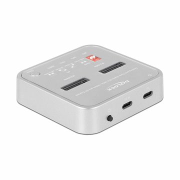 Delock USB 3.2 Type-C na M.2 NVMe PCIe+SATA 64138 čitač i kopiranje diskova