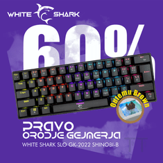 White Shark USB tipkovnica crno/smeđa mehanička tipka GK-2022 SHINOBI-B