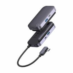 BASEUS USB 3.2 Type-C 4-u-1 4K priključna stanica Padjoy siva WKWJ000013