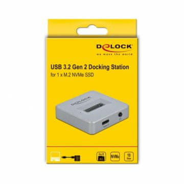 Delock USB 3.2 Gen2 Type-C čitač diskova za M.2 NVMe PCIe SSD 64000