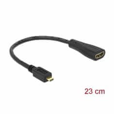Delock adapter HDMI-D micro M - HDMI Ž 23 cm 65391