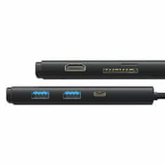 BASEUS USB 3.2 Type-C 6-u-1 4K priključna stanica crna WKQX050001
