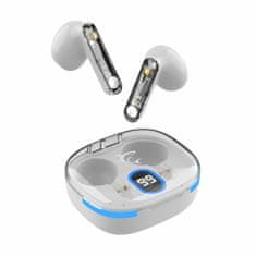 White Shark HYPERBEAT bijele bluetooth slušalice s mikrofonom GEB-TWS37