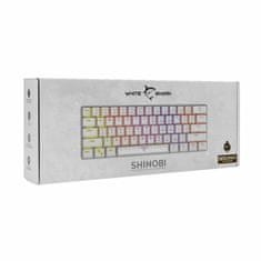 White Shark USB tipkovnica bijelo/smeđe mehaničke tipke GK-2022 SHINOBI-W