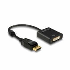 Delock adapter DisplayPort-DVI 4K aktivni 20 cm 62599