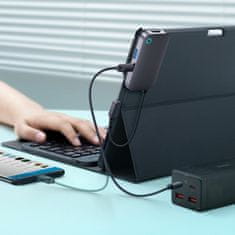 BASEUS USB 3.2 Type-C 4-u-1 4K priključna stanica Padjoy siva WKWJ000013