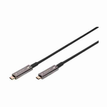 Digitus USB 3.1 C-C 4K 60Hz AOC kabel 20 m hibridni crni AK-330160-200-S