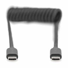 Digitus USB kabel C-C 1m 60W 3A spiralni AK-300431-006-S