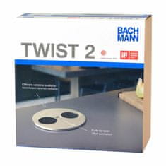 Bachmann TWIST 2 ugradbena utičnica srebrna za kuhinjski pult 2x220V 946.000