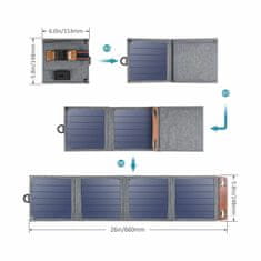 Choetech solarni panel 14W USB TypeA putni SC004