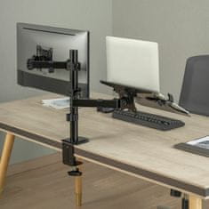 S-box nosač za stolni monitor s policom za prijenosno računalo LCD-LM01-2 crni