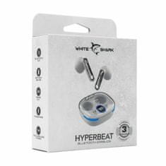 White Shark HYPERBEAT bijele bluetooth slušalice s mikrofonom GEB-TWS37