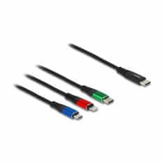 Delock kabel USB TipC 3u1 Lightning/TipC/Micro 30cm 86820