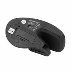S-box miš vertikalni bežični USB crni VM-838B