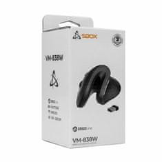 S-box miš vertikalni bežični USB crni VM-838B