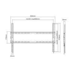 S-box Zidni nosač za TV PLB-2264F-2 crni